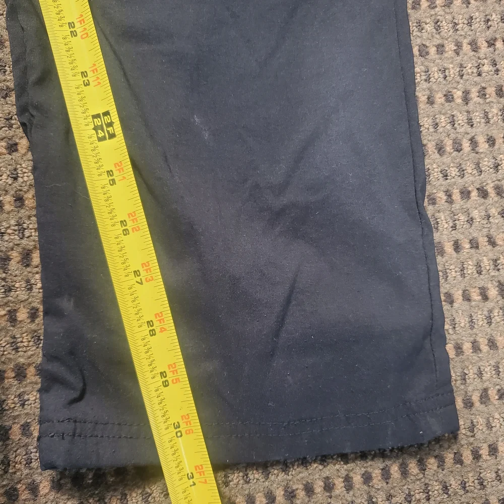 Wrangler ATG Fleece Lined Cargo Pants Mens 40x30 Black Relaxed Fit